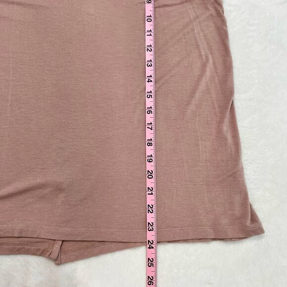 Halogen Crew Neck Sleeveless Pink Flowy Athletic Tank Top Size Large - Picture 6 of 8